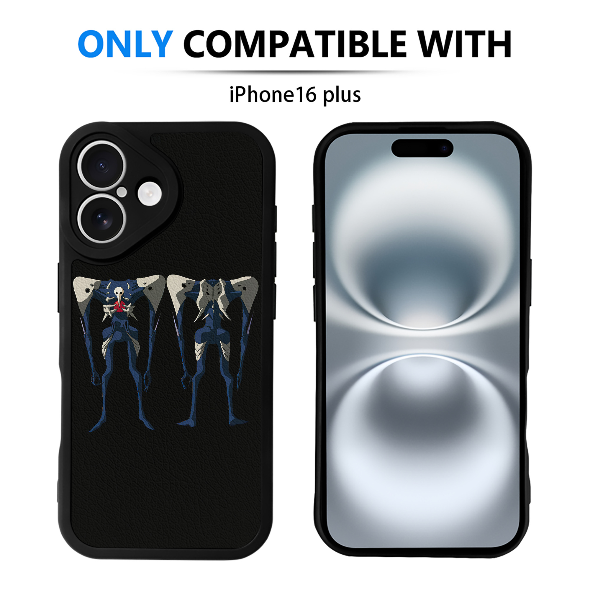 （画像用） EVA 新世紀エヴァンゲリオン 【iPhone 16シリーズ対応】シリコンスマホケース（レザー調） 材質：シリコン